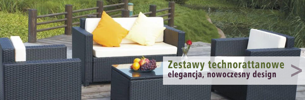 Zestawy ogrodowe. Technorattan