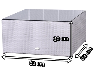 Stolik FARLITO Black Along & Ice Grey