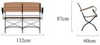 Ławka ogrodowa Składana