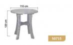 Stolik drewniany ogrodowy barowy h120 Ø 110 ceny
