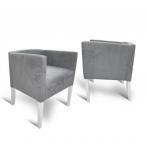 Fotel prosty 65cm Alcantra