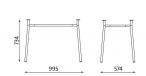 Stolik Tiramisu Duo melamina 80x120