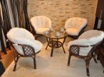 Zestaw Bahama Brown 01 cztery fotele