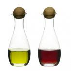 Zestaw dwóch buteleczek na oliwę i ocet, 0,3 l Sagaform Oval Oak