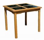 Stół kwadratowy Black - Top (Teak+Granit)