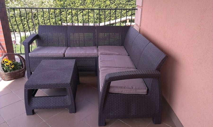 Brązowy narożnik Corfu Relax Set