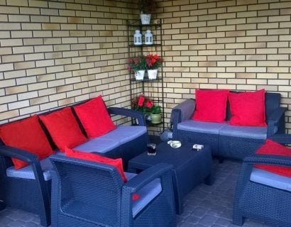 Meble ogrodowe CORFU Set Triple Max - Grafit