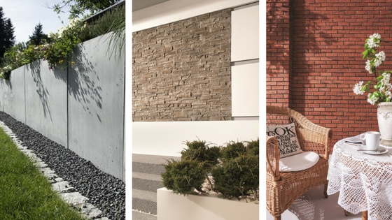 Nowoczesne wykończenia tarasów - z betonem architektonicznym, kamieniem ozdobnym i cegłą dekoracyjną