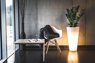 Donica podświetlana LED Della - 75cm - światło ciepłe