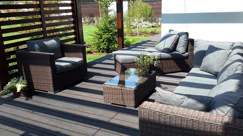 Meble ogrodowe technorattan Ligurito Brown Elite Grey