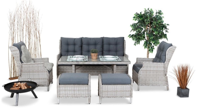 Laritto Dining zestaw z technorattanu premium