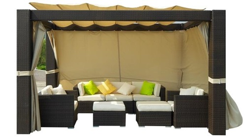 Pawilon ogrodowy z technorattanu - wady i zalety