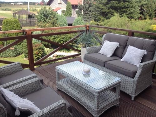 Zestaw technorattanowy TRIVENTO Melange White