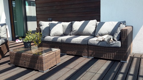 Sofa 3 osobowa z technorattanu Ligurito