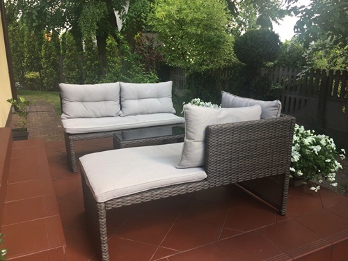 technorattanowa sofa ogrodowa Canvas