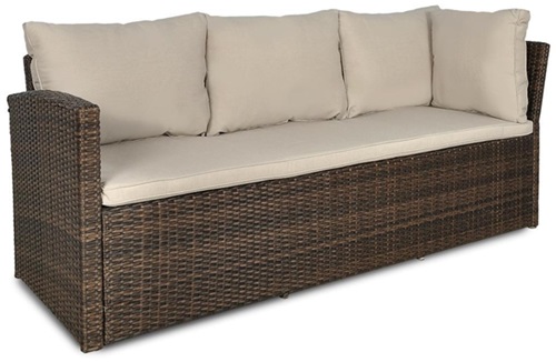sofa technorattanowa Caprice Stelvio Brown