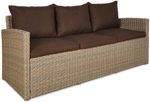 sofa technorattanowa Caprice Stelvio Light Brown