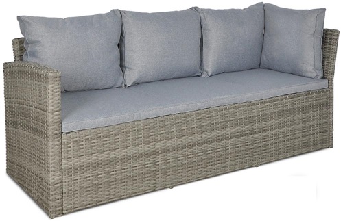 sofa technorattanowa Caprice Stelvio Dolphin Grey