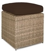 Pufa technorattanowa STEEL Light Brown