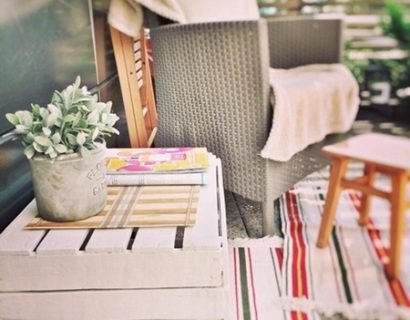 Siedziska na balkon meble plastikowe