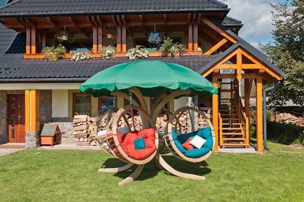  huśtawki ogrodowe drewniane producent BM Nowy Targ