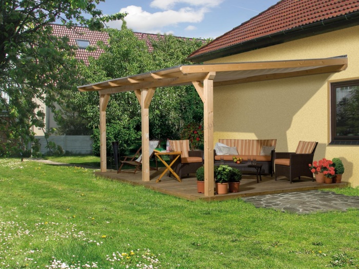 daszek nad tarasem projekt