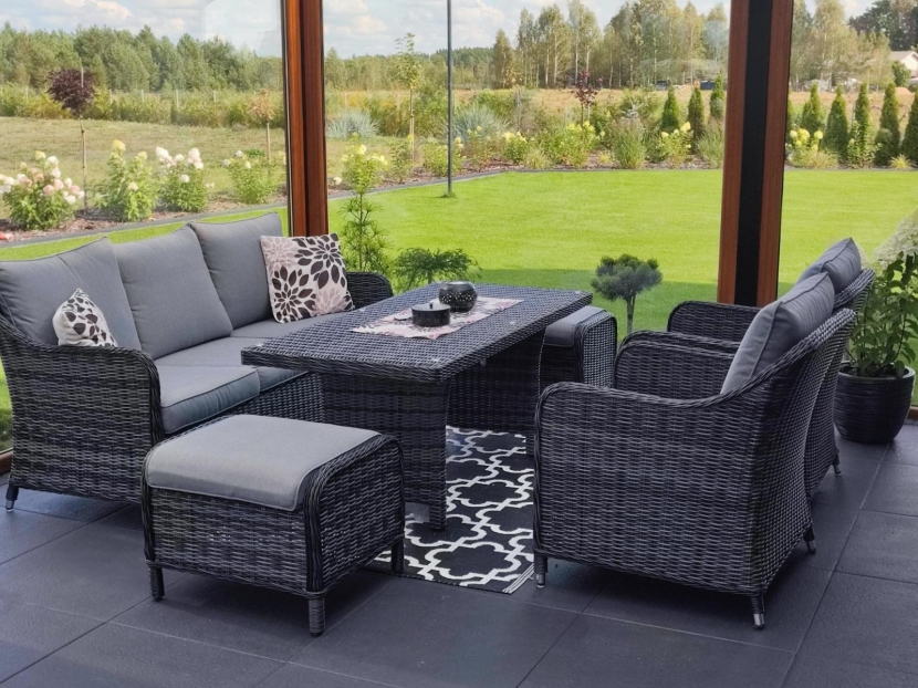 aranżacja tarasu w ogrodzie