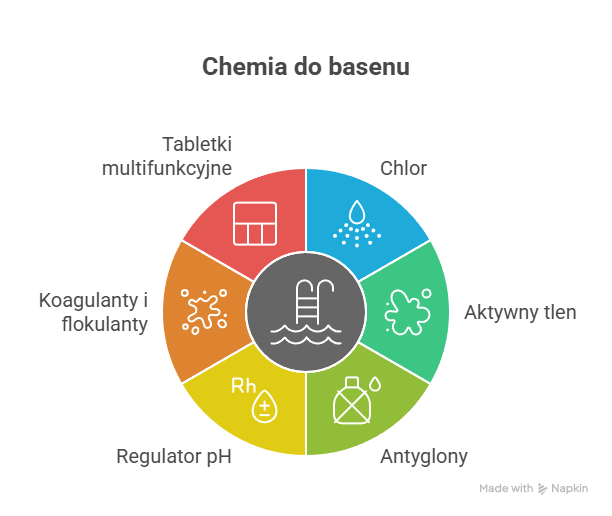 Chemia do basenu - infografika