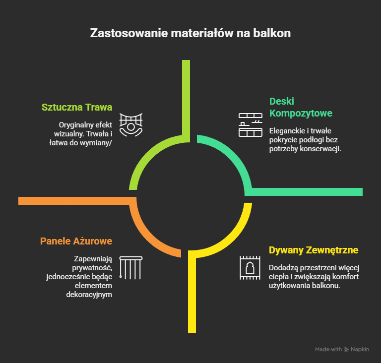 Materiały na balkon