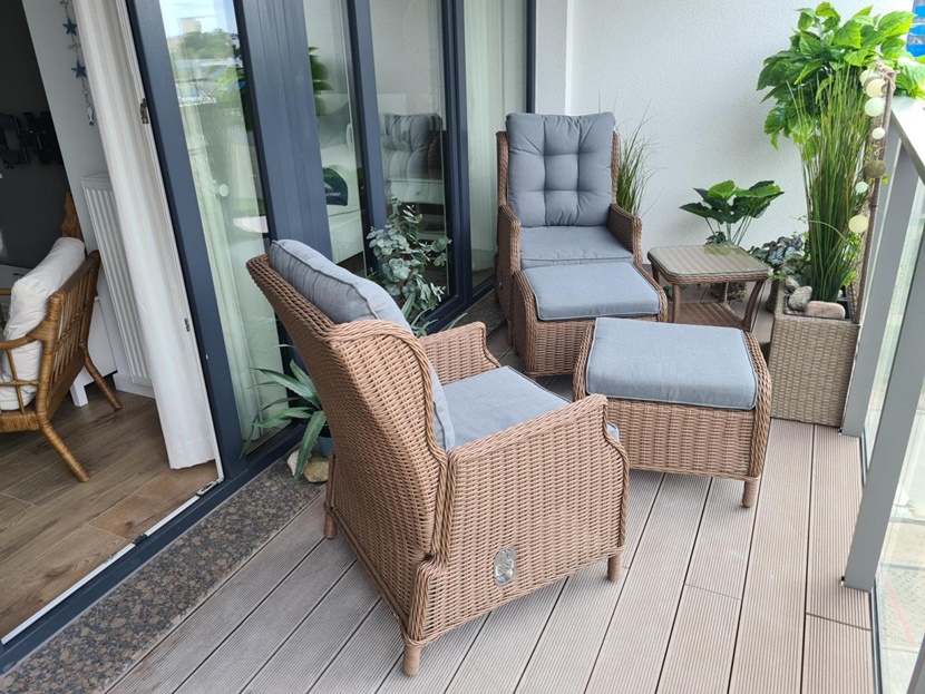 Balkon w stylu śródziemnomorskim 