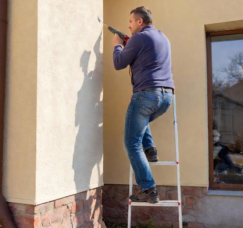 montaż markizy na elewacji 