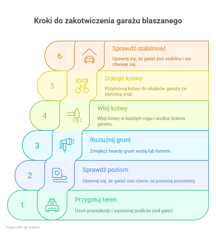 Infografika - kotwienie domku
