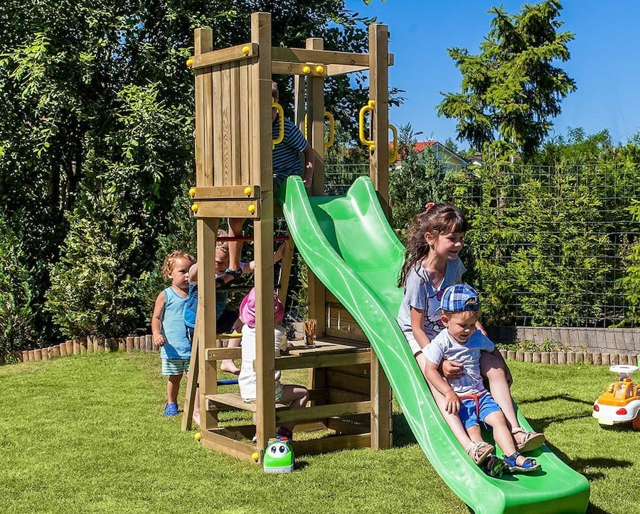 Plac zabaw do ogrodu z drewna Fungoo Funny 3 piknik