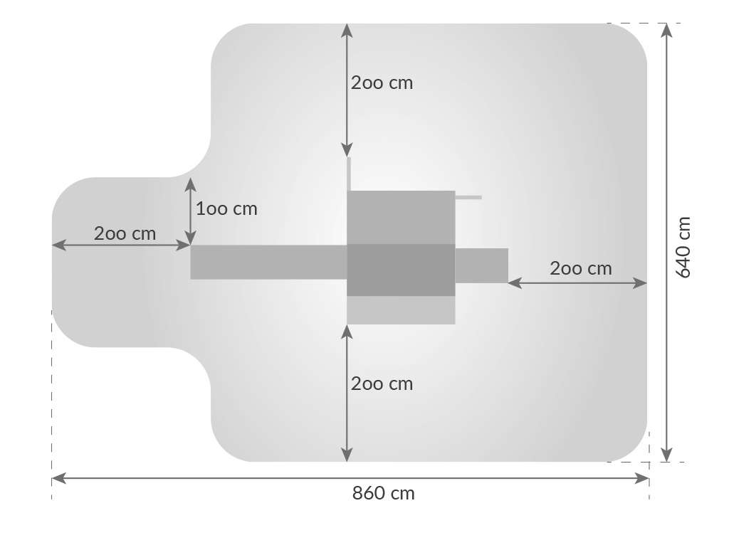 Domek ogrodowy plac zabaw dla dzieci Fortress Toybox - wymiary