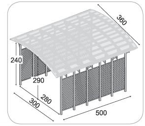 Carport garaż na jedno auto wymiary