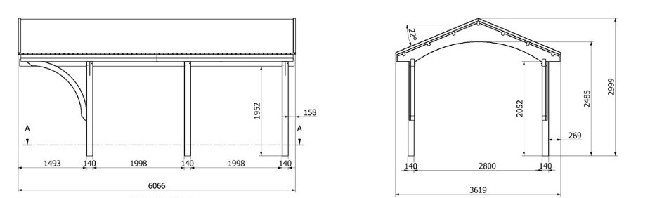 Carport nevada wymiary