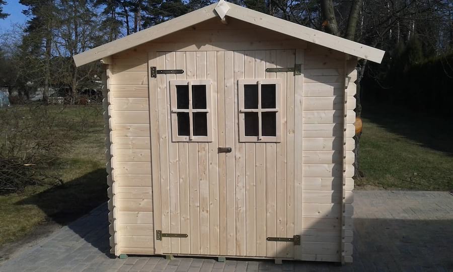 Drewniany domek narzędziowy Bławatek 216x266