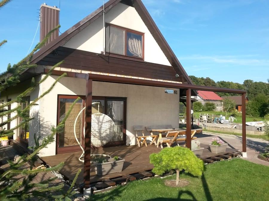 Wiata na taras z poliwęglanu Regium 5x4 nowoczesna