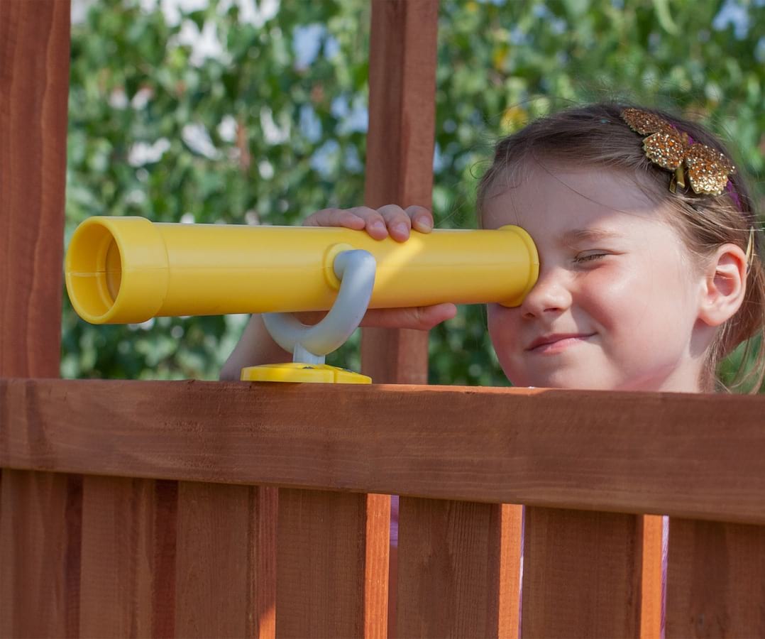 Drewniany plac zabaw dla dzieci ze ślizgiem Fungoo Sun