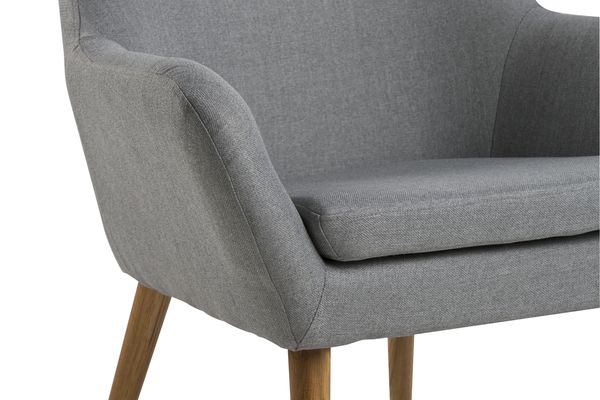 Actona Astro fotel nowoczesny design jasnoszary - zbliżenie