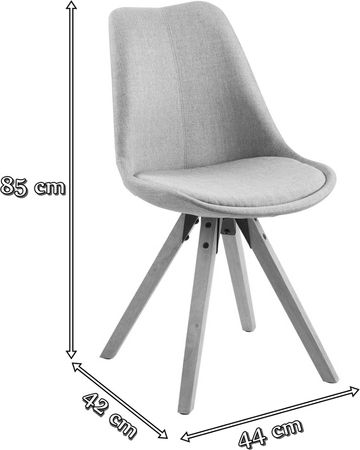 Actona Dima krzesło design skandynawski - wymiary