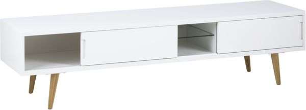 Actona Elise szafka RTV na nóżkach drewniana