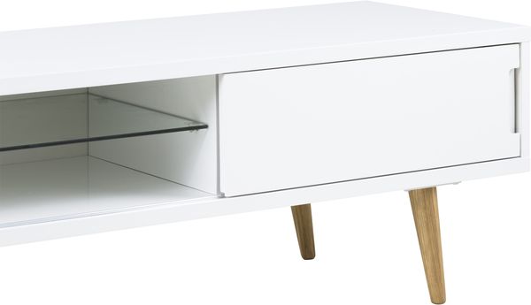 Szafka Elise RTV szklana półka