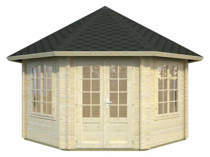 Altana ogrodowa z drewna ANNA B Ø421 (14,1 m2)