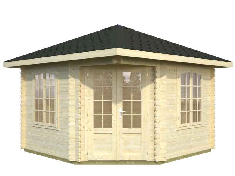 Drewniany domek letniskowy BASIA B 3,5x3,5 (9,6 m2)