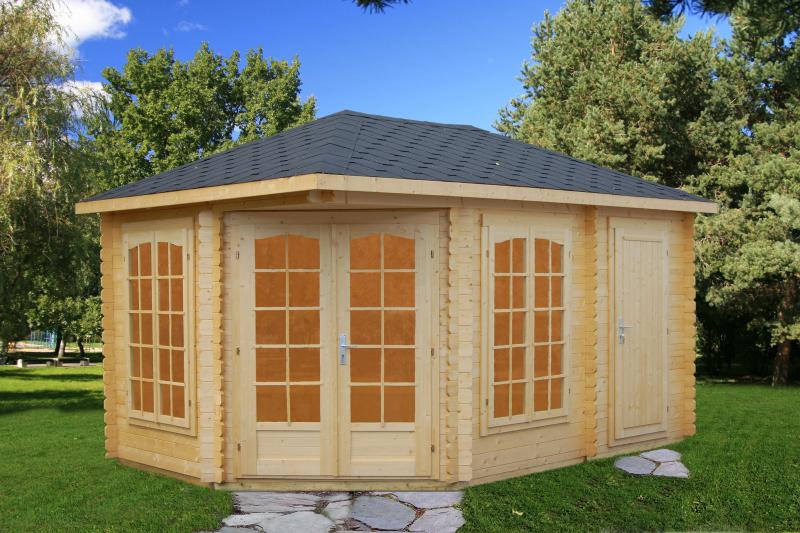 Drewniany domek na działkę letniskową BASIA C 4,5x3 (10,7 m2)