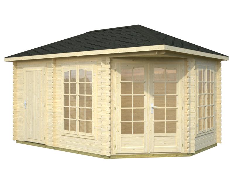 Drewniany domek na działkę letniskową BASIA C 4,5x3 (10,7 m2)