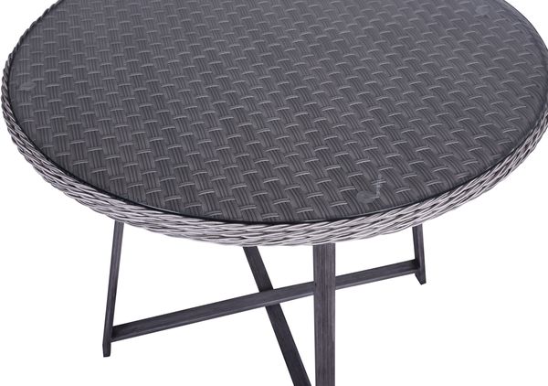 Blat stolika technorattan Contito Melange Grigio