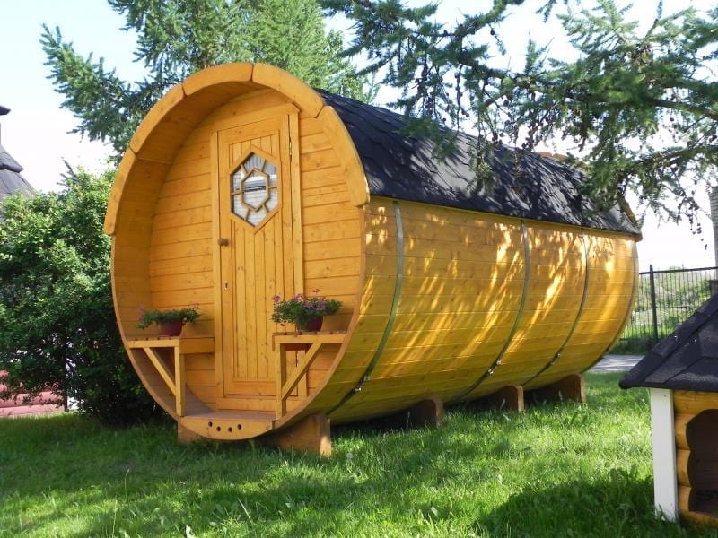 Domek na działkę ogrodową BECZKA SYPIALNIANA