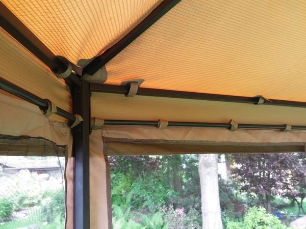 Pawilon ogrodowy stalowy Tasos - konstrukcja stelaża